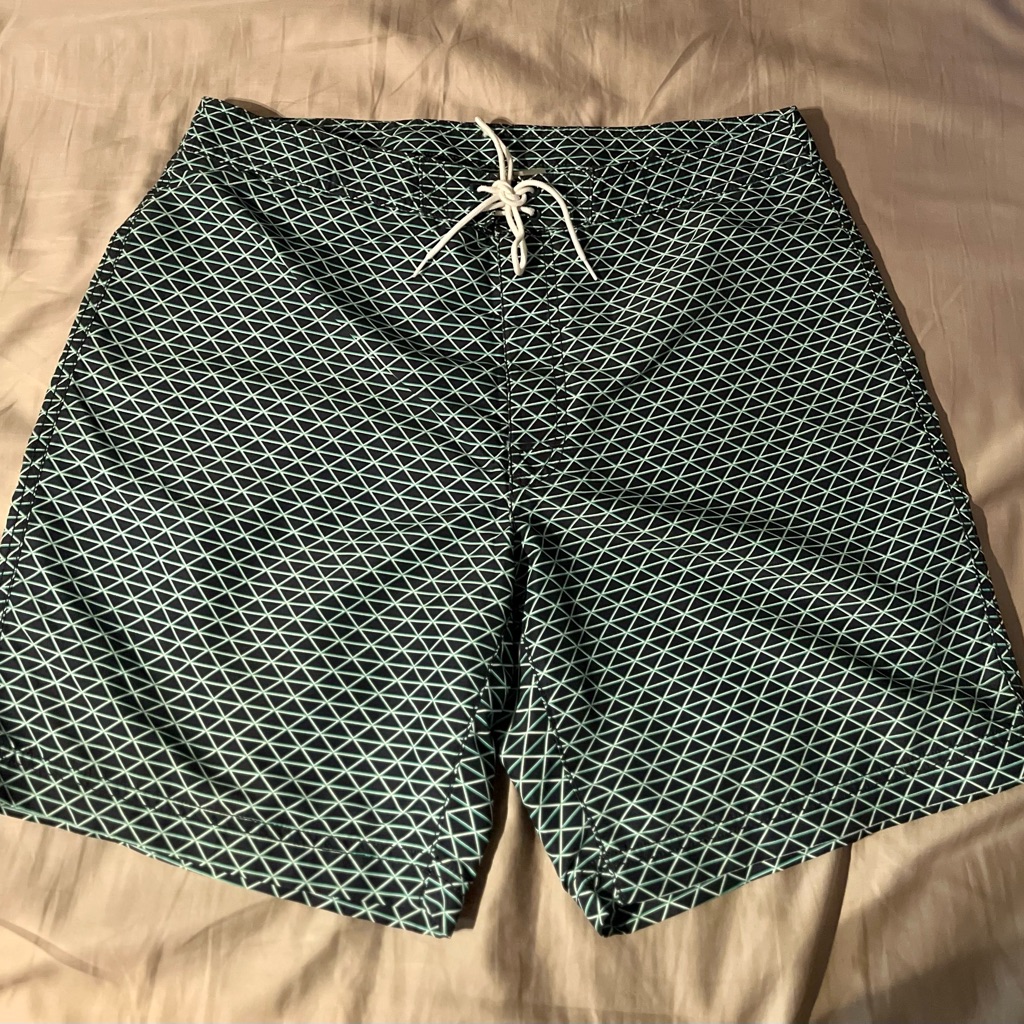 Express Patterned Swim Trunks